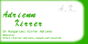 adrienn kirrer business card